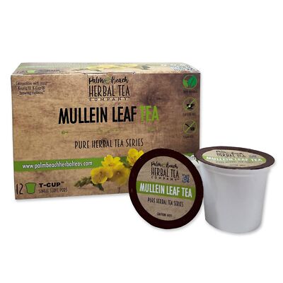 Mullein Leaf Tea T-CUP  Herbal Tea Pods  | Single Cup Brew
