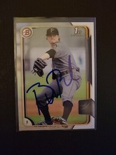 2015 Bowman Baseball Misprint No Name Buddy Borden 1st RC Rookie Signed IP Auto