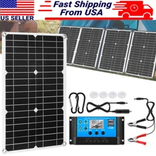 400W Solar Panel Kit 100A 12V Battery Charger w/ Controller for Home Camper RV