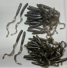 100 LURES  6 Inch RIBBON TAILS (50 SMOKE GLITTER, 50 FIRECRACKER) FREE SHIP #106