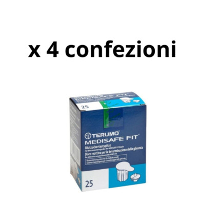Terumo Medisafe Fit 100 Discs, 4 Packs