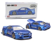 Kaido Hous 1:64 Nissan Skyline GT-R (R34) Kaido Works (V2 Aero) SHINJUKU V2 Blue