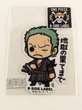 One Piece B-Side Label Sticker Zoro Waterproof US SELLER