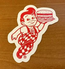 Bob's Big Boy Restaurant Red Character Sticker - NEW