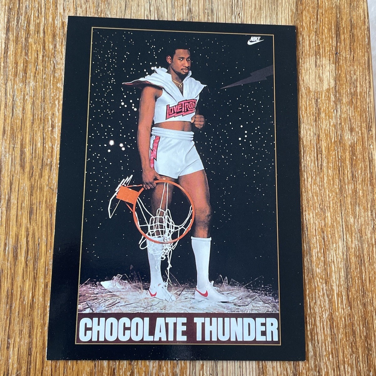 Darryl Dawkins Chocolate Thunder Nike Original Poster Card 1994