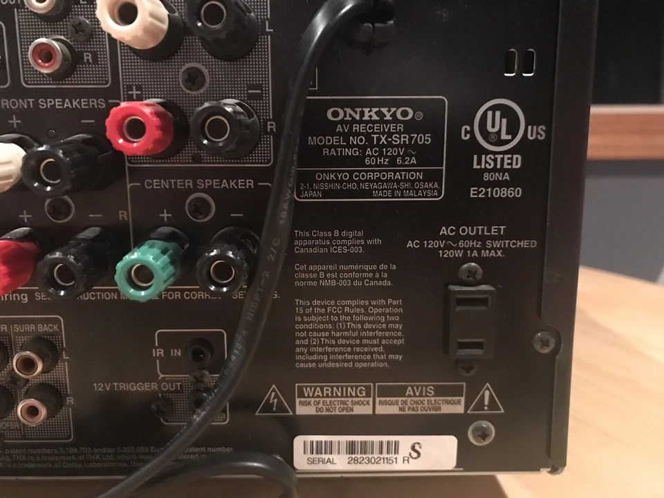 Onkyo TX-SR705 - Image 4 of 4