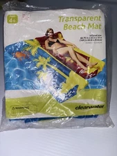 Clearwater Transparent Mat 66x33x10 Vintage Blue Pool Float 