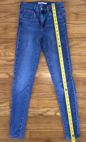 Levi's Womens 720 High Rise Super Skinny Medium Wash Denim Jeans Sz 24 EUC - Picture 6 of 12
