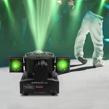 DJ Lights 4 Arm Bee Eye LED Beam Moving Head Laser Light DMX Stage Effects RGBW