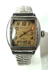 ANTIQUE  1924 USA MENS WALTHAM 15'J WATCH BELLAVANCE BAND RUN #28843898