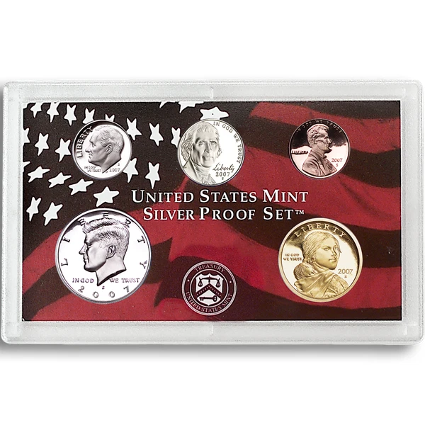 2007-S | US Mint Proof | Silver | 14 Coin Set | w/COA | Collector Set - Image 3 of 4