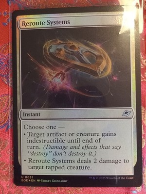 FOIL Reroute System Edge of Eternities MAgic The Gathering MTG CCG Card
