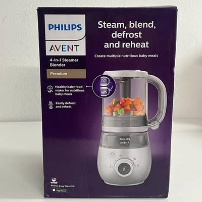 Philips AVENT 4in1 Dampfgarer Mixer SCF883/01 Babynahrungszubereiter Wie Neu