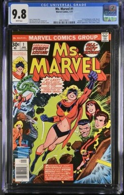Ms Marvel #1 1977 CGC 9.8 White Pages 1st Carol as Ms Marvel