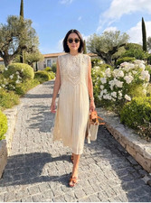 ZARA NEW SS26 COMBINATION DRESS WITH DETACHABLE OVERLAY ZW COLLECTION 7521/051
