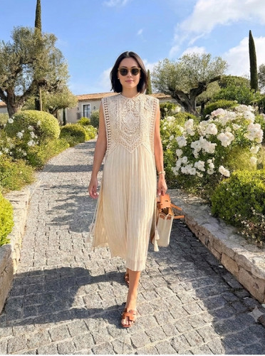 ZARA NEW SS26 COMBINATION DRESS WITH DETACHABLE OVERLAY ZW COLLECTION 7521/051
