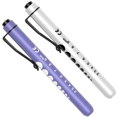 RISEMART Pen Lights for Nurses, 2Pack Reusable Medical Pen Light with Pupil