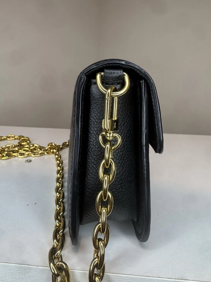 Bolso de hombro Louis Vuitton de cuero para mujer Empreinte Metis Noir M82637 con monograma Foto 4 de 4