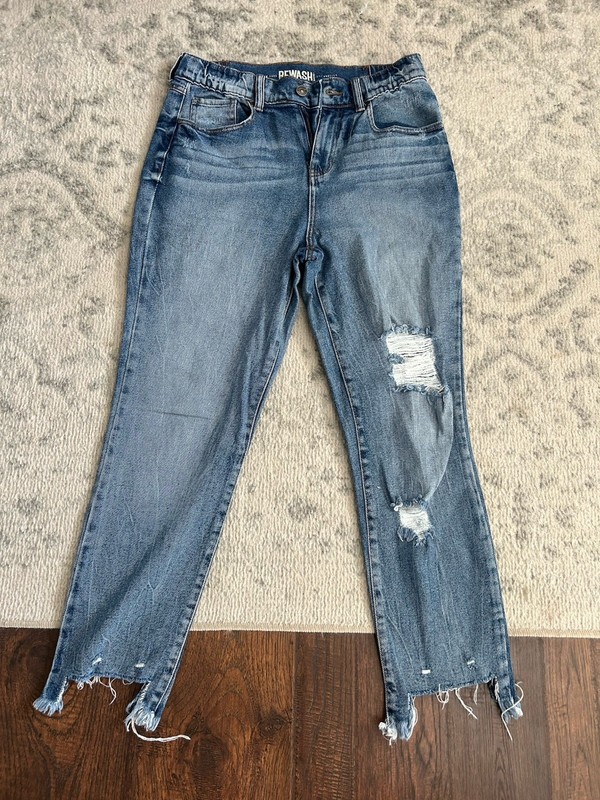 Rewash Women's Jeans Wide Leg, Size 5, Mid-Rise, Blue Light Wash - LA & NY