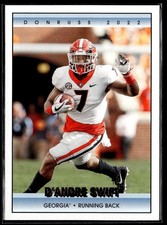 D'Andre Swift 2022 Panini Draft Picks Donruss Retro Pink Bulldogs