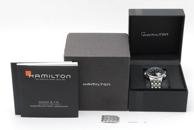 [Exc+5] Hamilton Khaki Aviation ETO H776121 / H77612133 Schwarz Quarz Herrenuhr