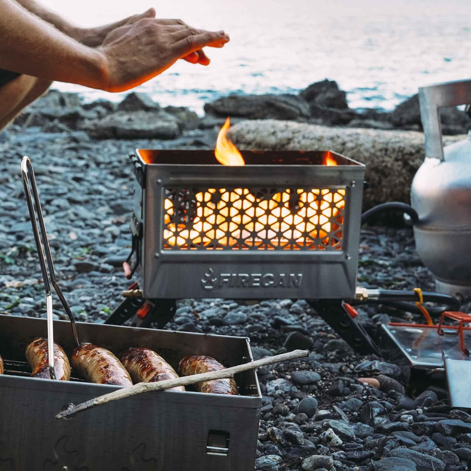 Ignik Firecan Deluxe Portable Propane Fire Pit and Grill