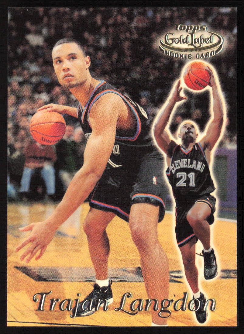 1999-00 Topps Gold Label Trajan Langdon #96 Rookie Cleveland Cavaliers