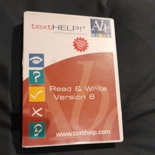 textHELP! Read & Write Version 6 PC CD software WITH ORIGINAL BOX