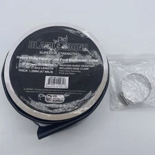 U.S. Pool Supply Black Rhino 2” x 25' Pool Backwash Hose with Hose Clamp