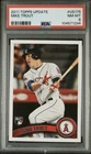 2011 Topps Update Series Mike Trout Rookie #US175 PSA 8