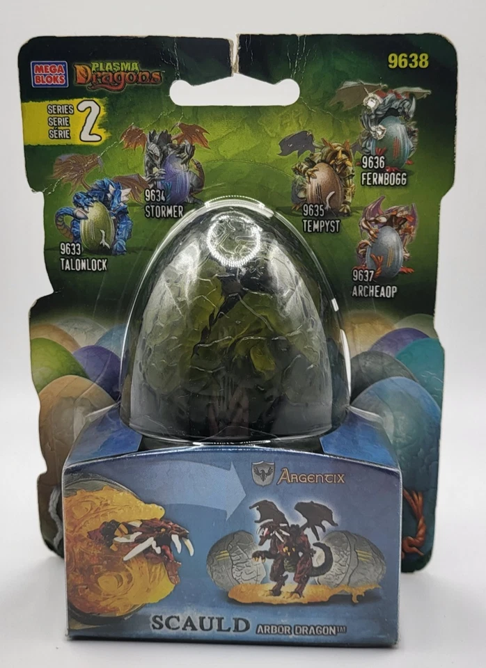 2006 Mega Bloks Plasma Dragons Series 2 Scauld 9638 Swamp Egg New Sealed - Image 2 of 3