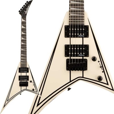 Jackson Jackson JS Series RR Minion JS1XM Snow White with Black Ping Stripes