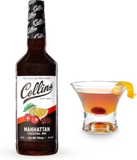 NEW Manhattan Mix 32 Fl Oz Real Brown Sugar Orange Cherry Cocktail Fast Shipping