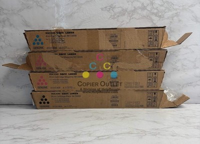4 Open OEM Ricoh IMC4500,C6000 Cyan Mag & Black Toners 842282,842281,842279 CMMK