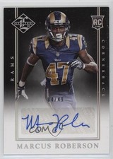 2014 Limited Rookie Signatures Silver Spotlight 4/49 Marcus Roberson Auto 19ed