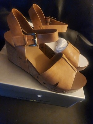 Volatile Womens Nekoma Ankle Strap Wedge Sandals Tan Brown Size 11 NEW IN BOX