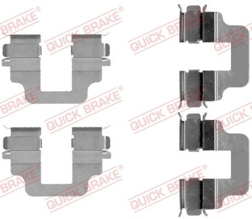 Quick Brake 109-1712 ZubehöRkit, Scheibenbremsbelag FüR Ford, Jaguar, Volvo-image