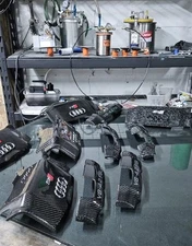 OEM Audi RS4 B7 Carbon Fiber Engine Cover Refinishing Service | Restore Factory 