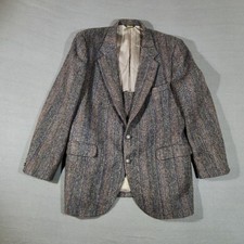 Vintage Stafford Harris Tweed Blazer Mens Size 42 Scottish Wool
