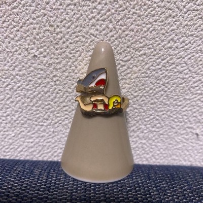 Jaws Movie Ring, verstellbare Größe, USJ Universal Studios, seltenes Sammlers...