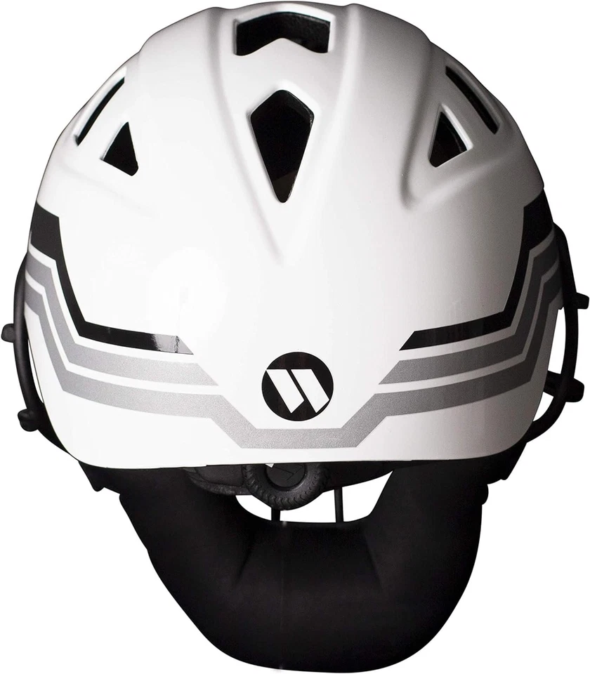 Máscara de casco Worth LGTPH Legit lanzamiento lento lanzadores de softbol, blanca WLGTPH-W Foto 2 de 4