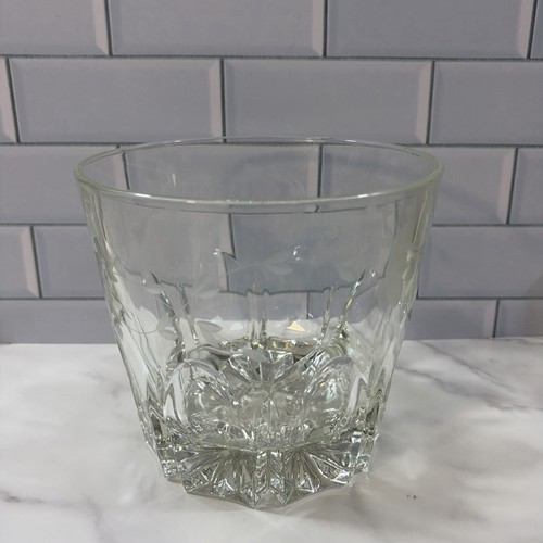 Vintage Princess House Heritage Crystal Ice Bucket - Etched Floral - 5.5" Tall