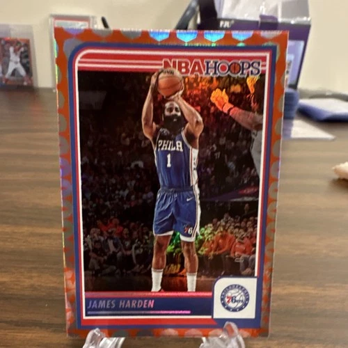 2023-24 Panini NBA Hoops James Harden #119 Premium Box Set Parallel 76ers/75
