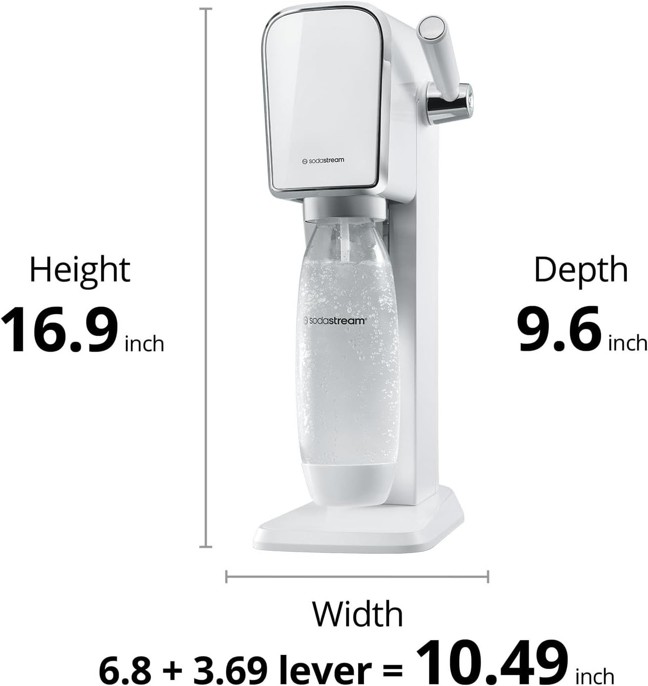 SodaStream - ART Sparkling Water Maker | VALUE BUNDLE | CQC CO2 system