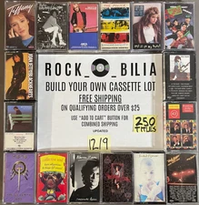 ALL $5 80's-90's ROCK POP BUY 5 & GET FREE SHIPPING BUILD YOUR CASSETTE TAPE LOT