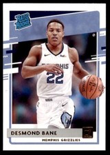 2020-21 Donruss Rated Rookies Signatures Desmond Bane Rookie Memphis Grizzlies