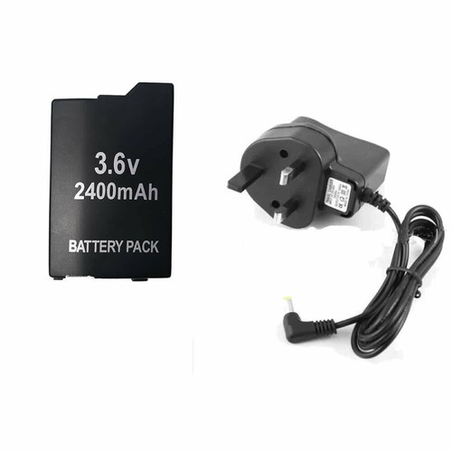 BATTERIA RICARICABILE O ADATTATORE UK CARICABATTERIE PER SONY PSP 3000 3001 3003 3004 lite - Foto 24 di 30