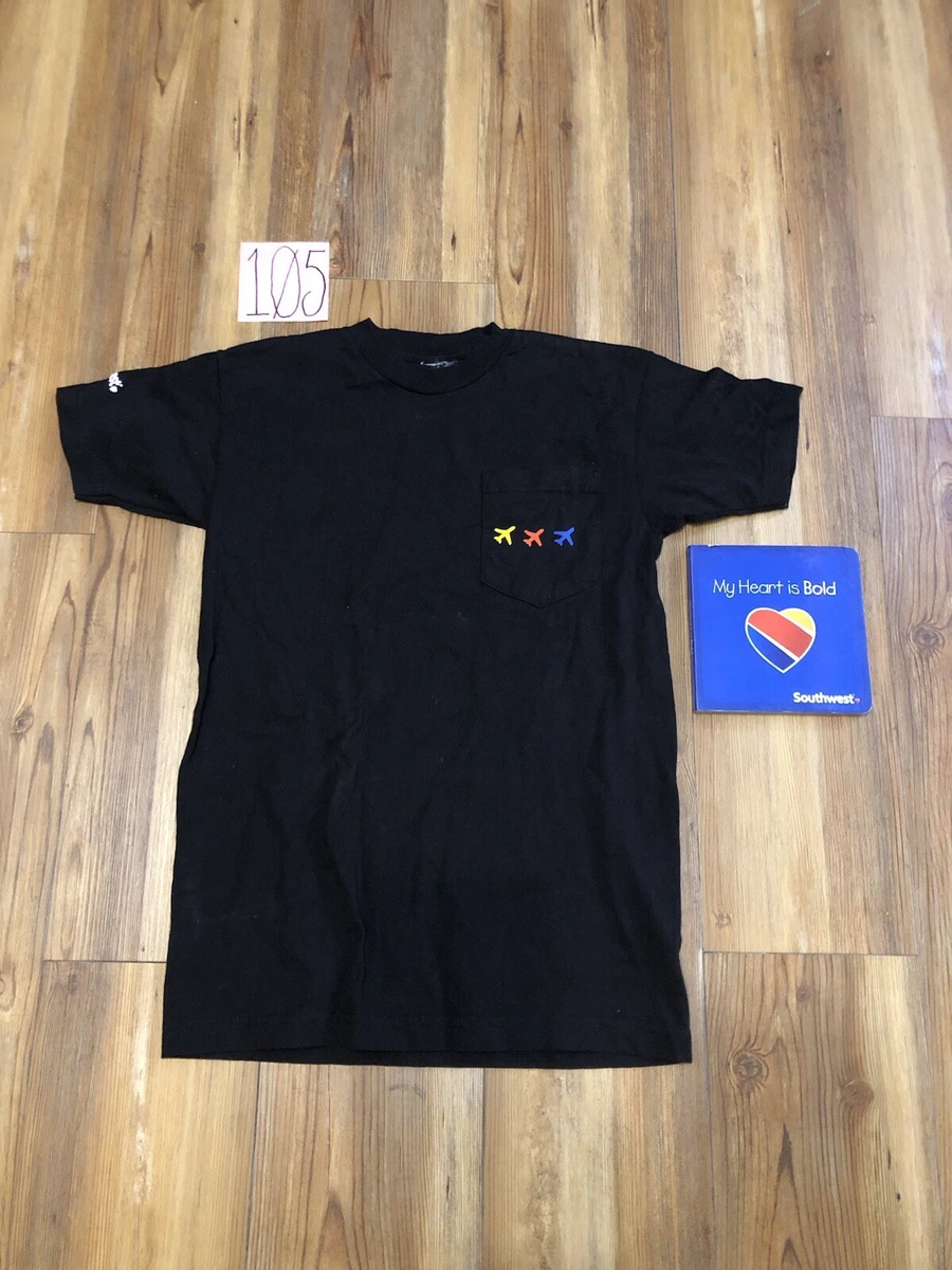 T-shirt Homme Southwest Airlines - Taille S, Noir, 100% Coton - Neuf Avec étiquettes