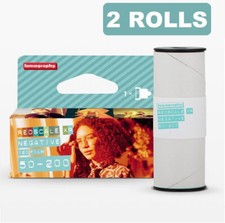 2 Rolls Lomography Redscale XR 50-200 ISO Color 120 Medium Format Negative Film