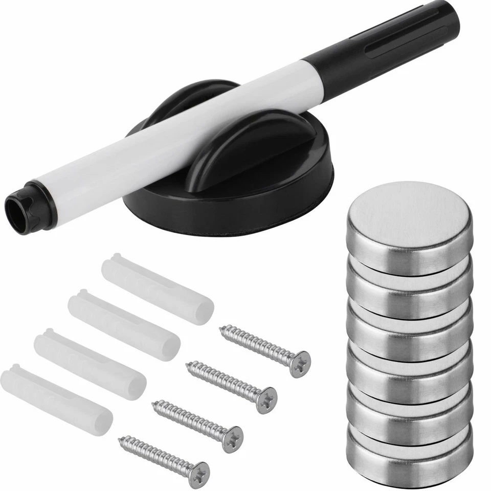 Schlüsselkasten mit Glas Magnettafel mit 6 Magneten Memoboard Schlüsselschrank - Bild 2 von 2